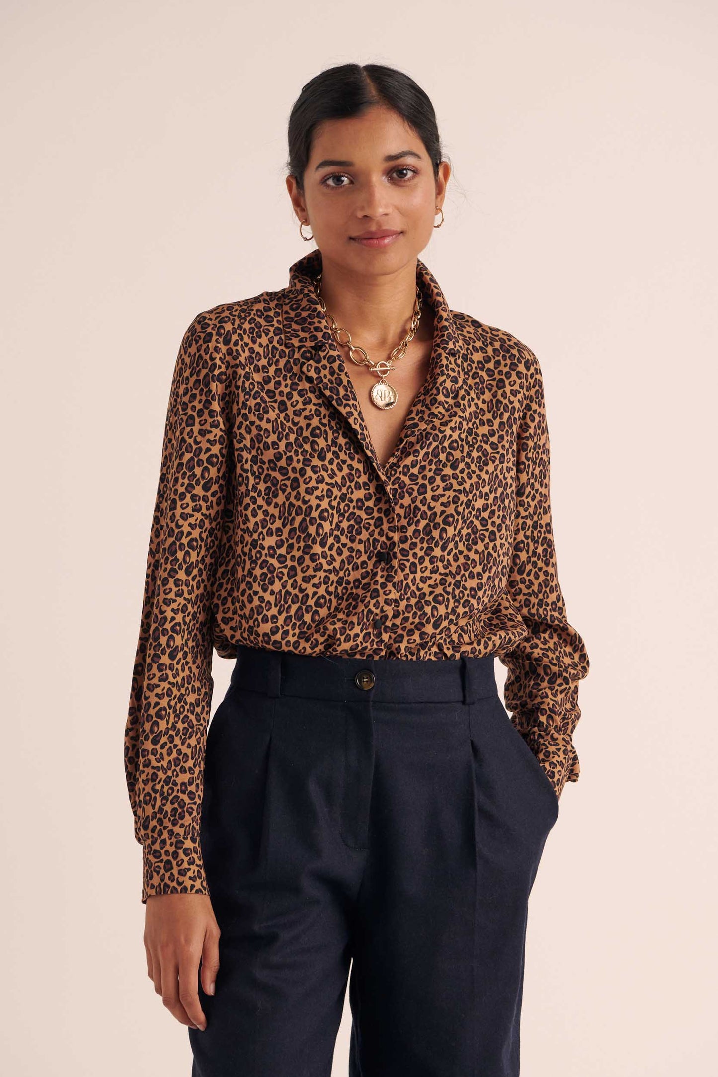 George leopard print shirt