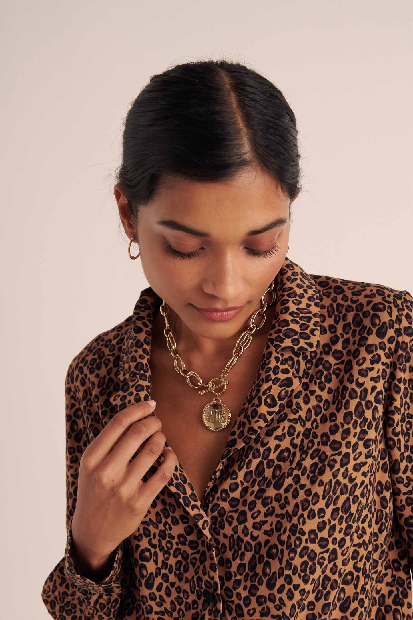 George leopard print shirt