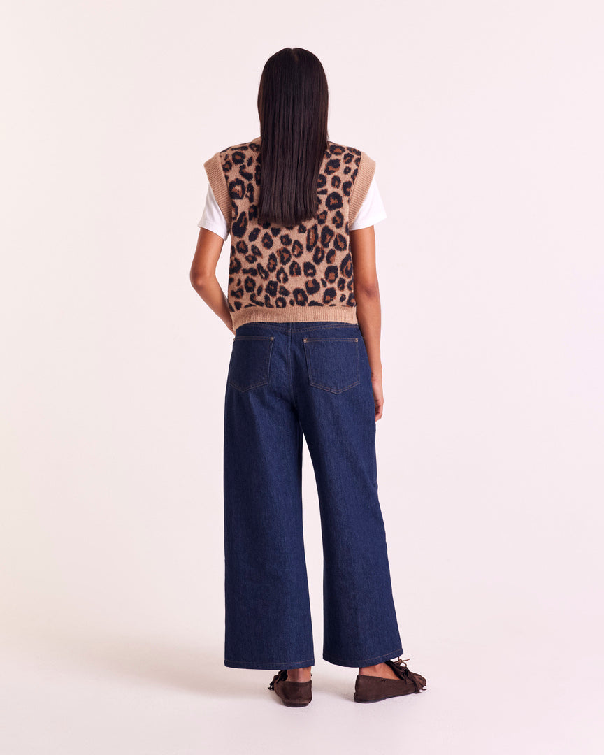 Pullover Blason Leopard