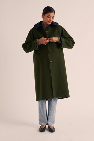 Nicole khaki coat