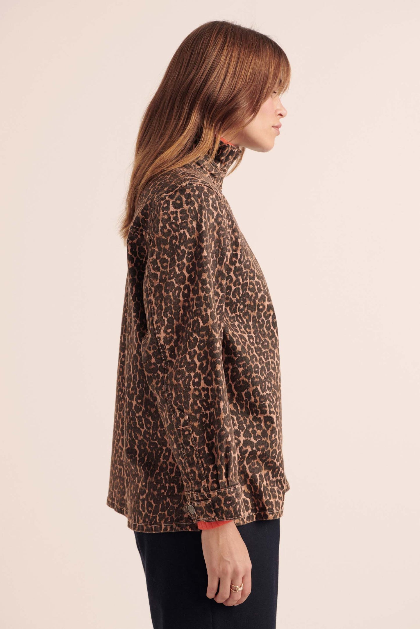 Cyrius leopard coffee jacket