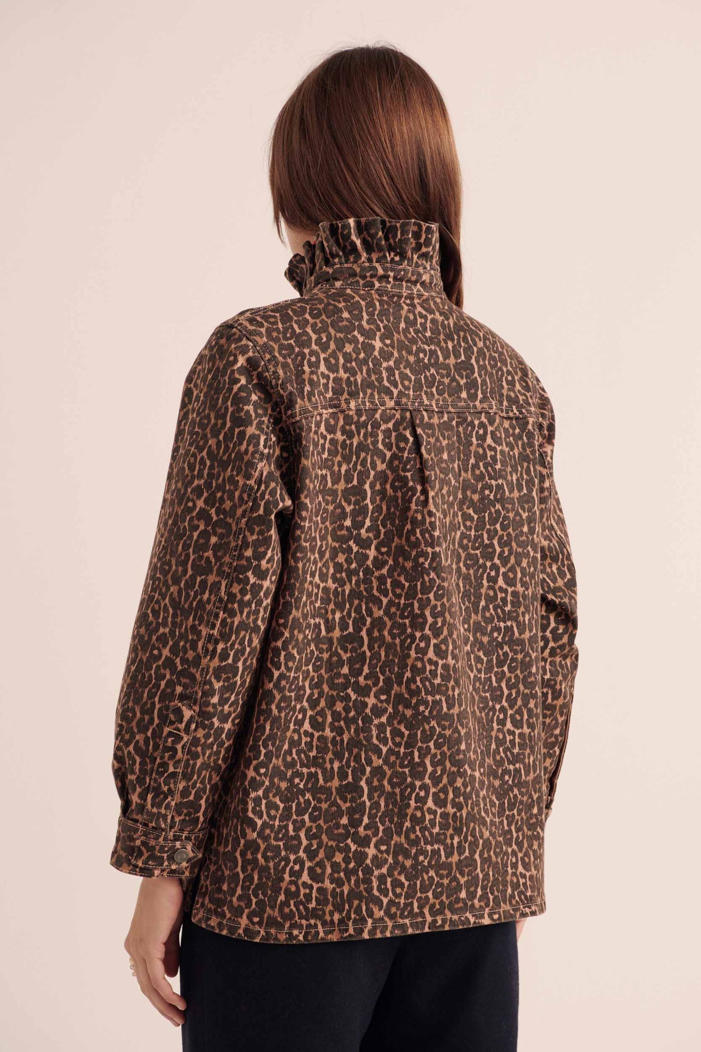 Cyrius leopard coffee jacket