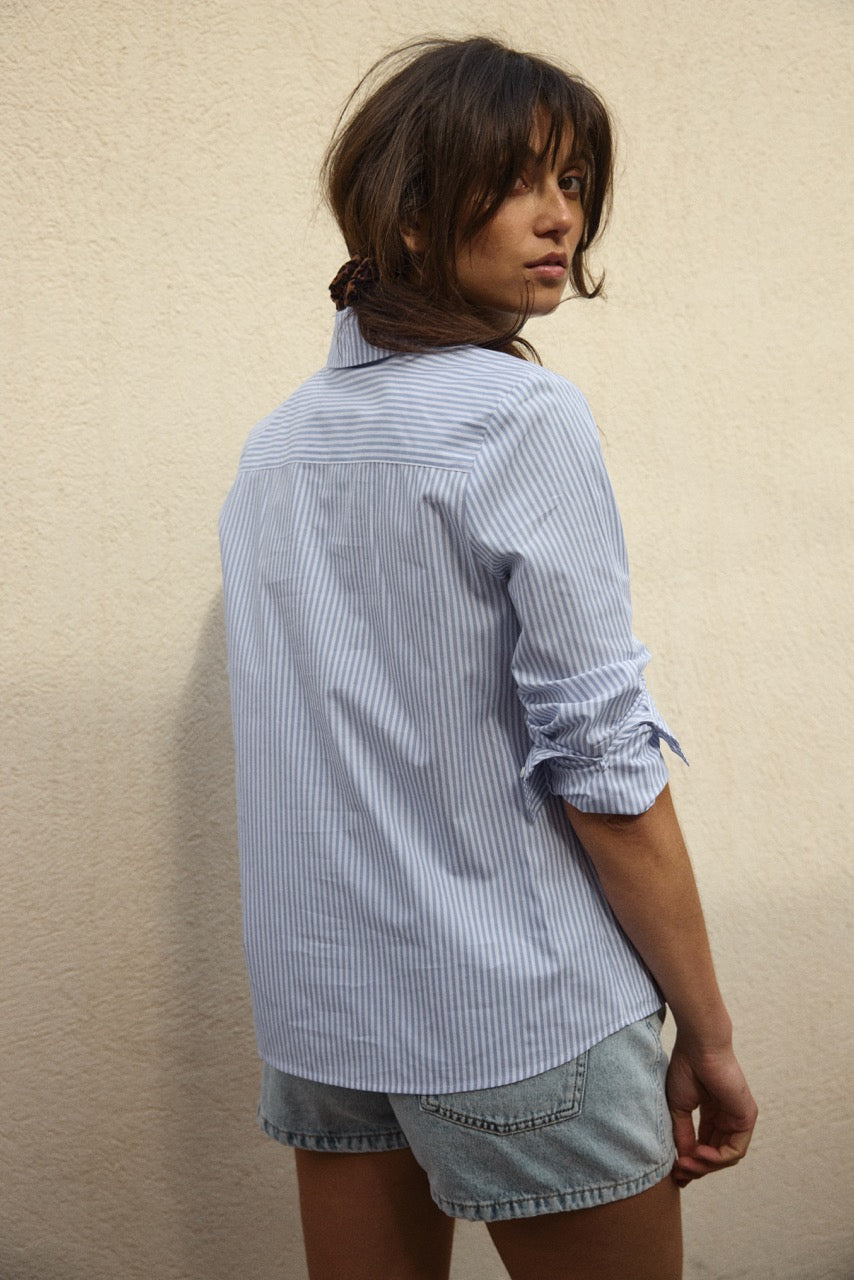 Shirt Ulysse stripes blue and white