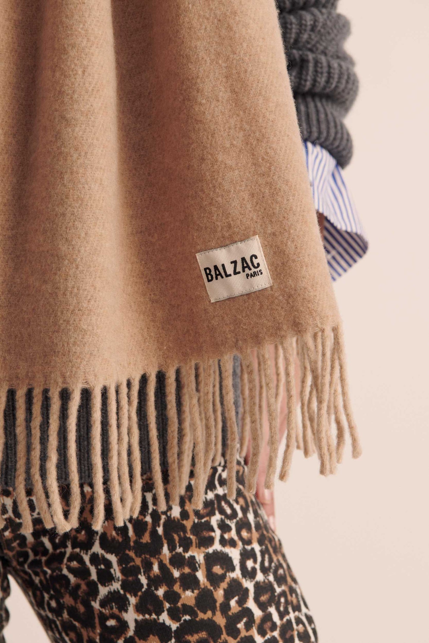 Beige Public Scarf