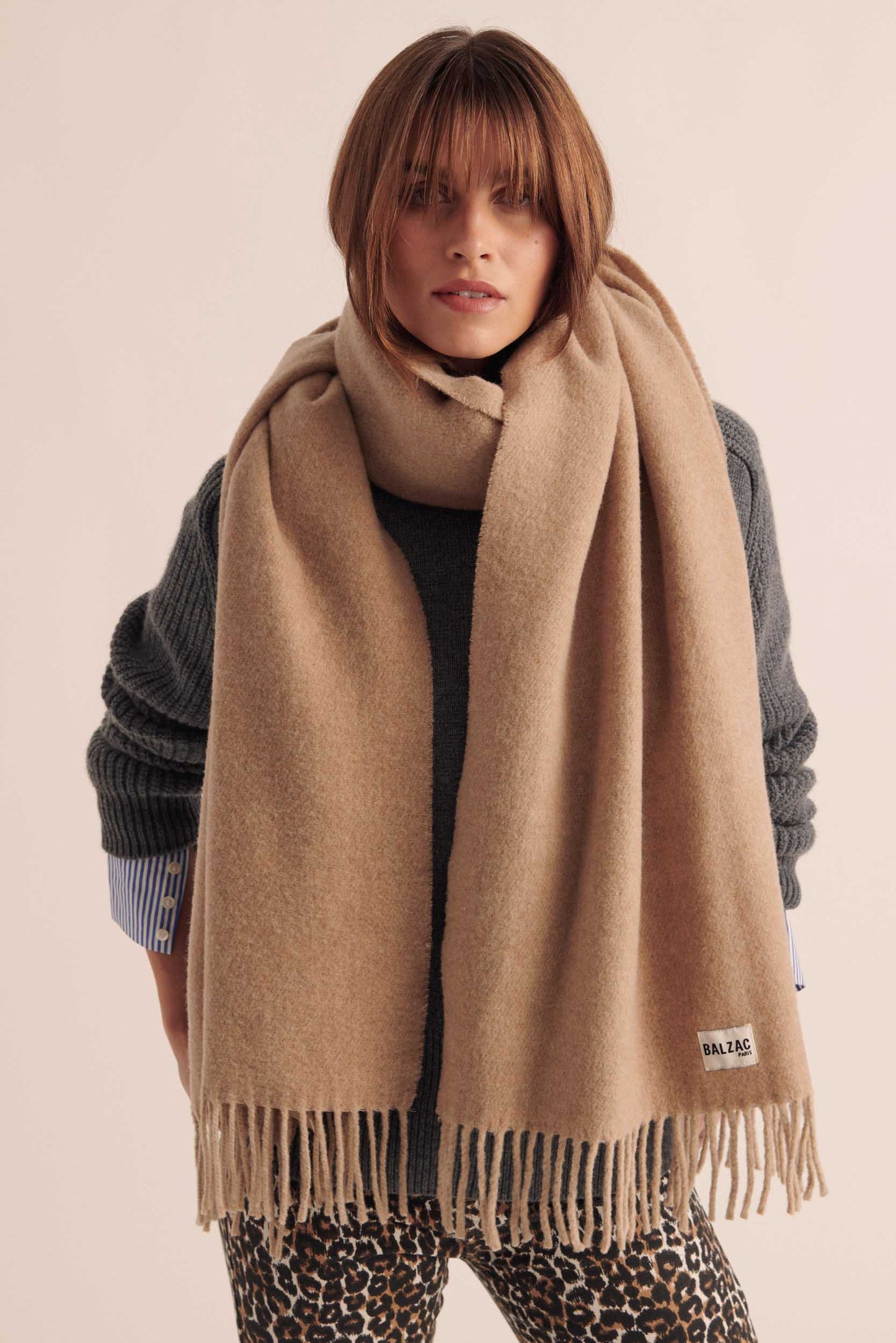 Beige Public Scarf