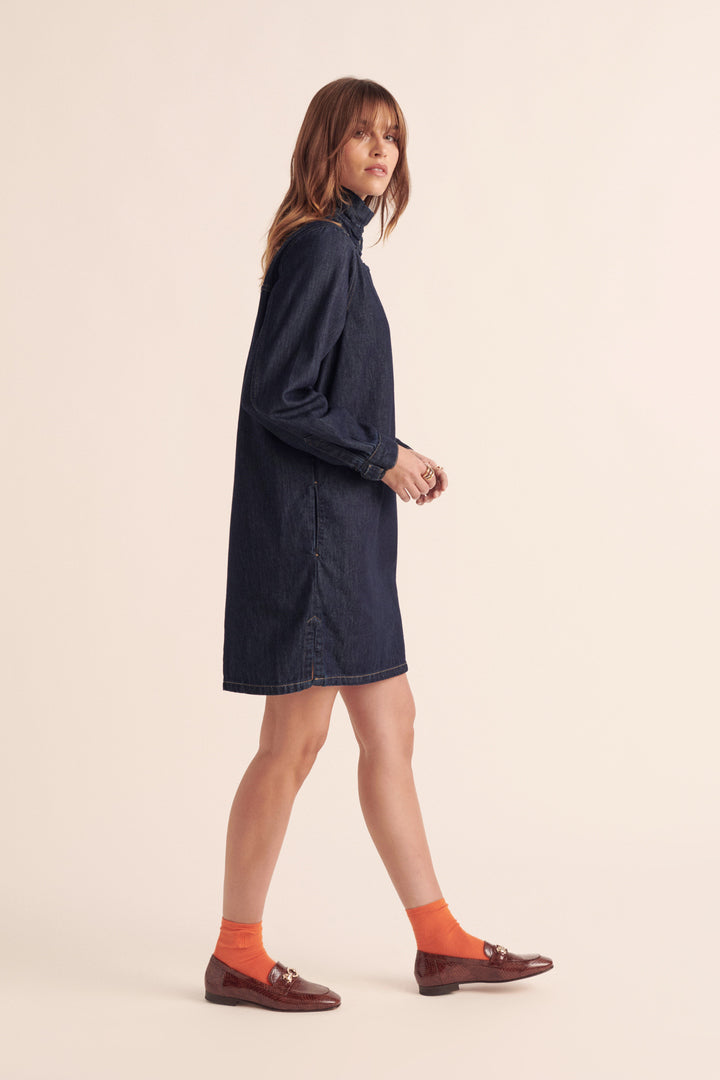 Robe Clélie bleu brut