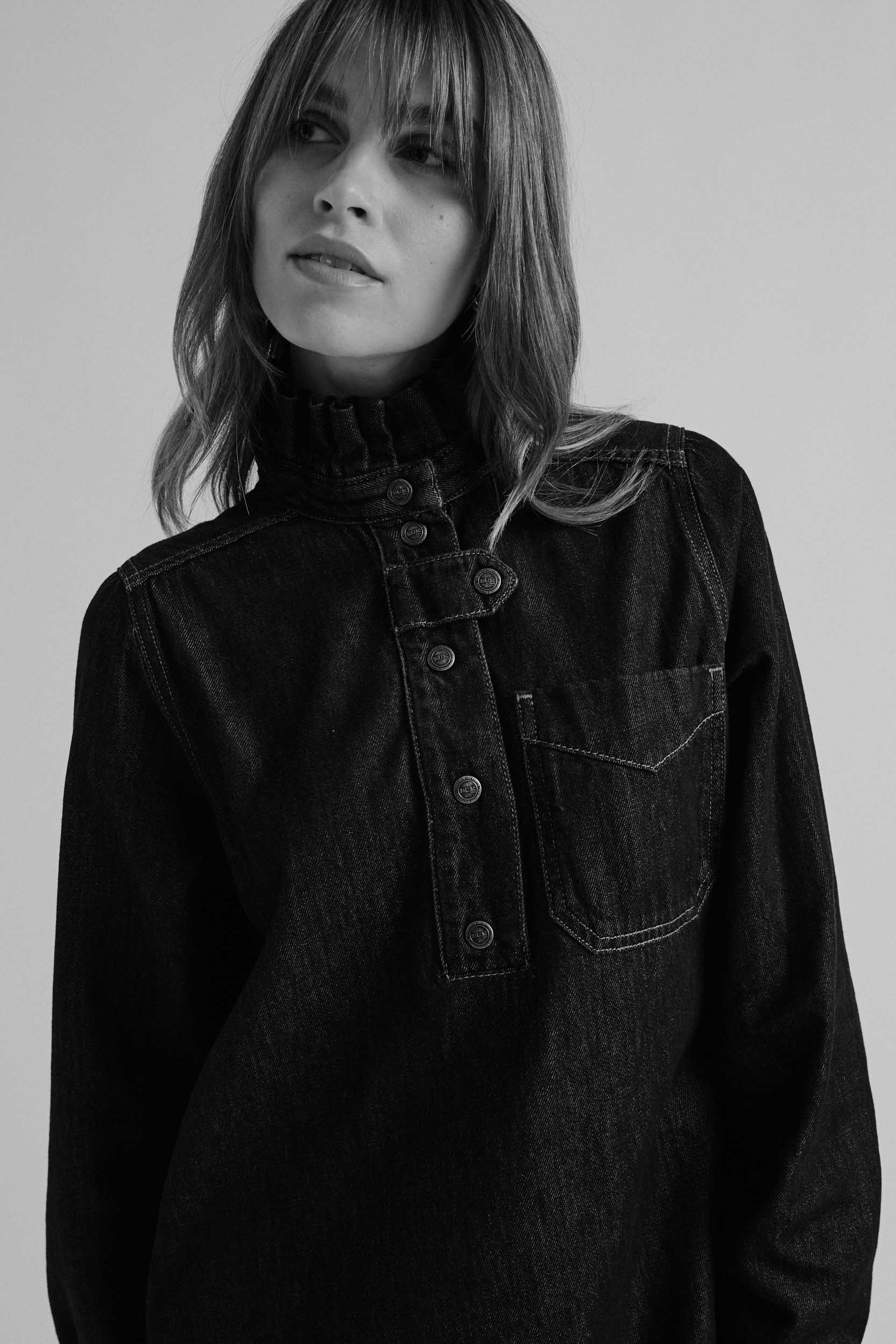 Dress Clélie blue brut