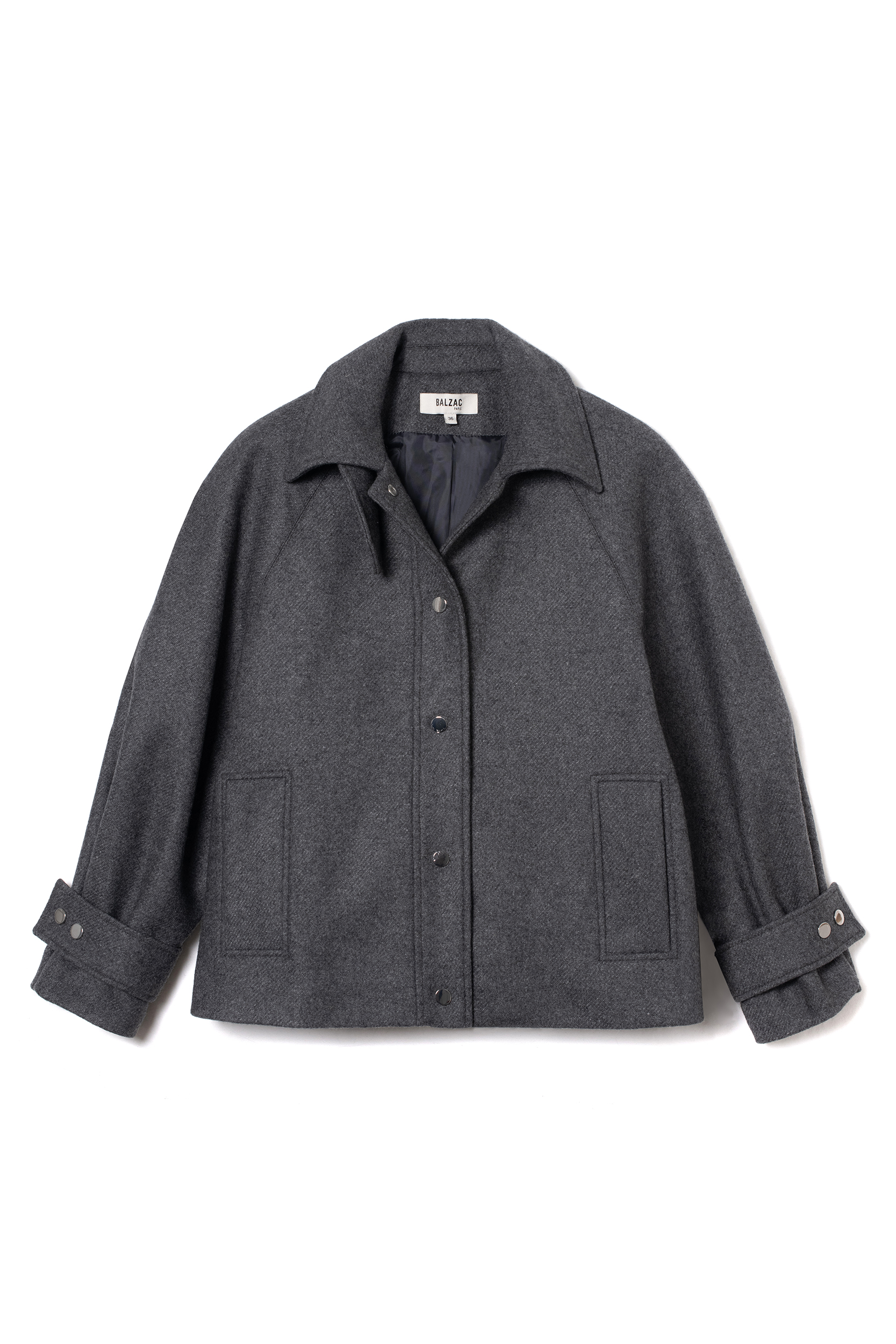 Coat Beauny gray charcoal