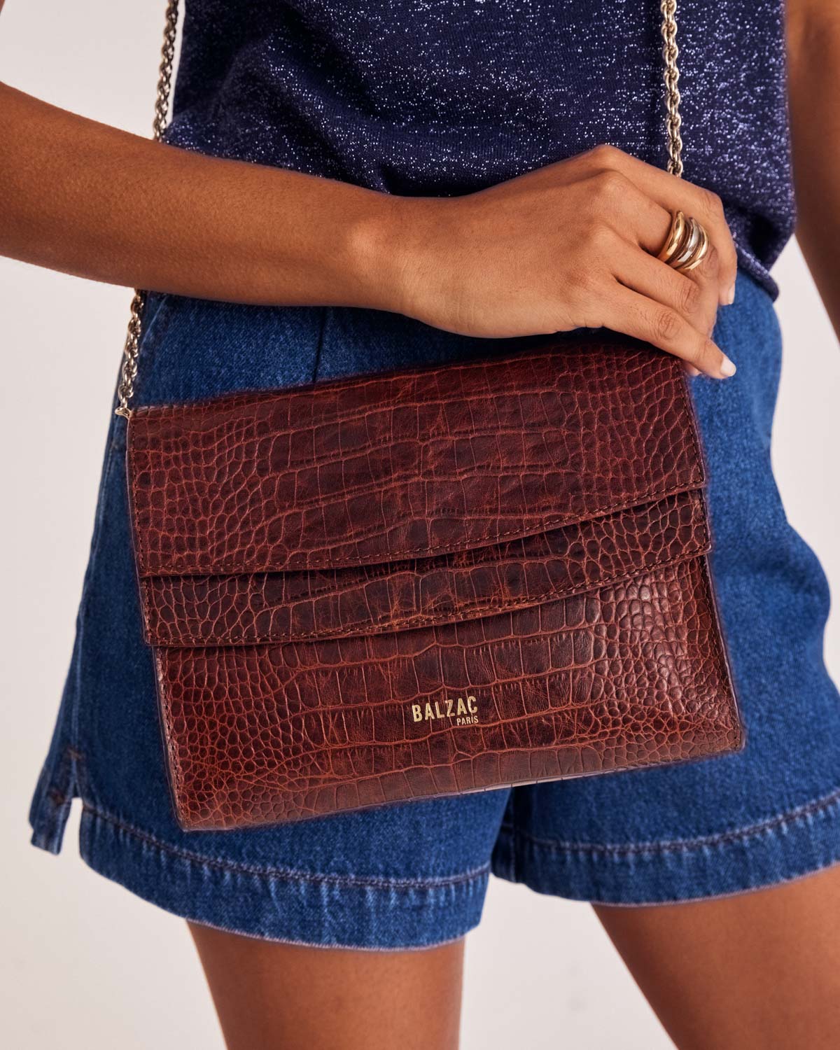 Bag Noah cognac embossed