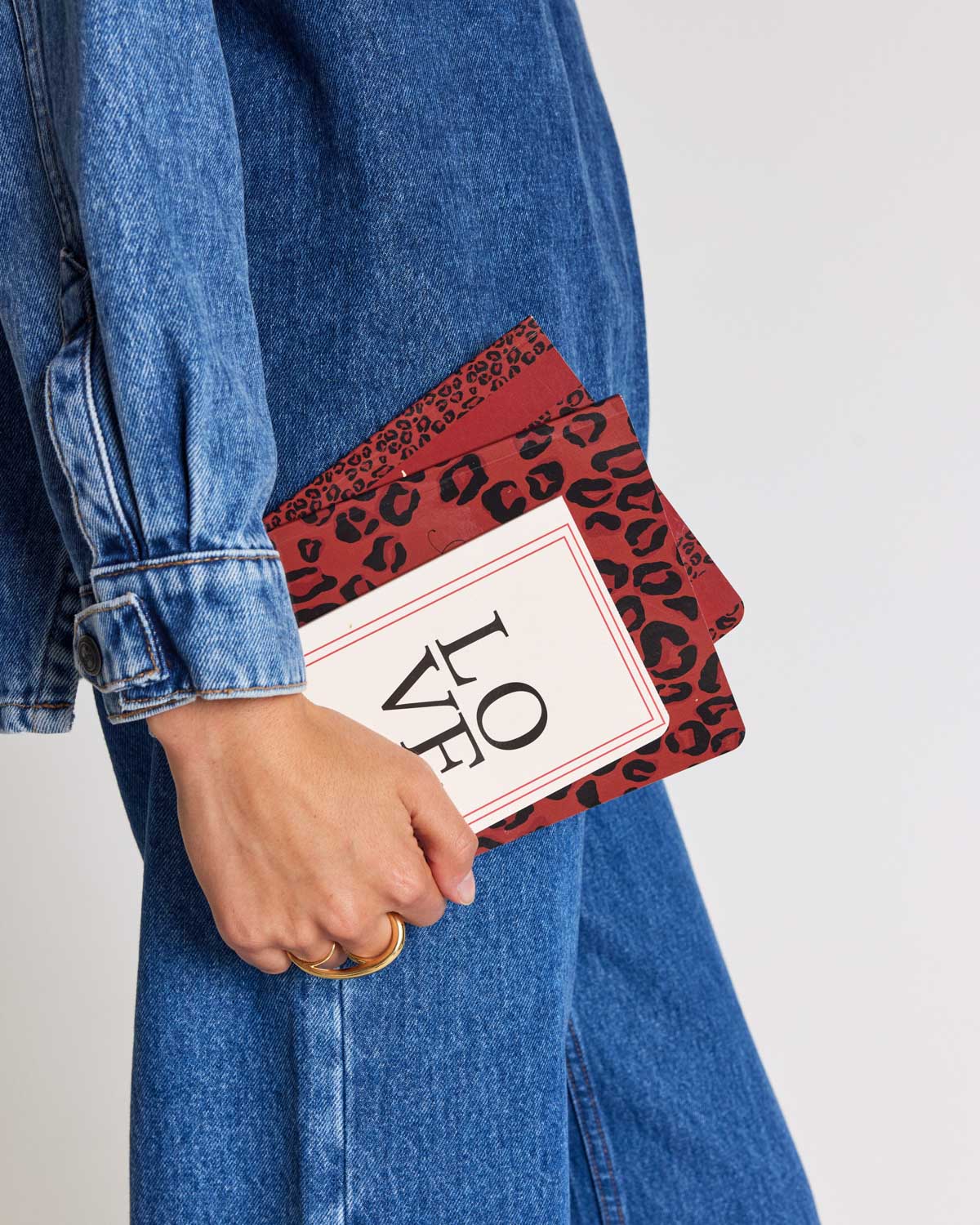 A6 ecru notebook Love