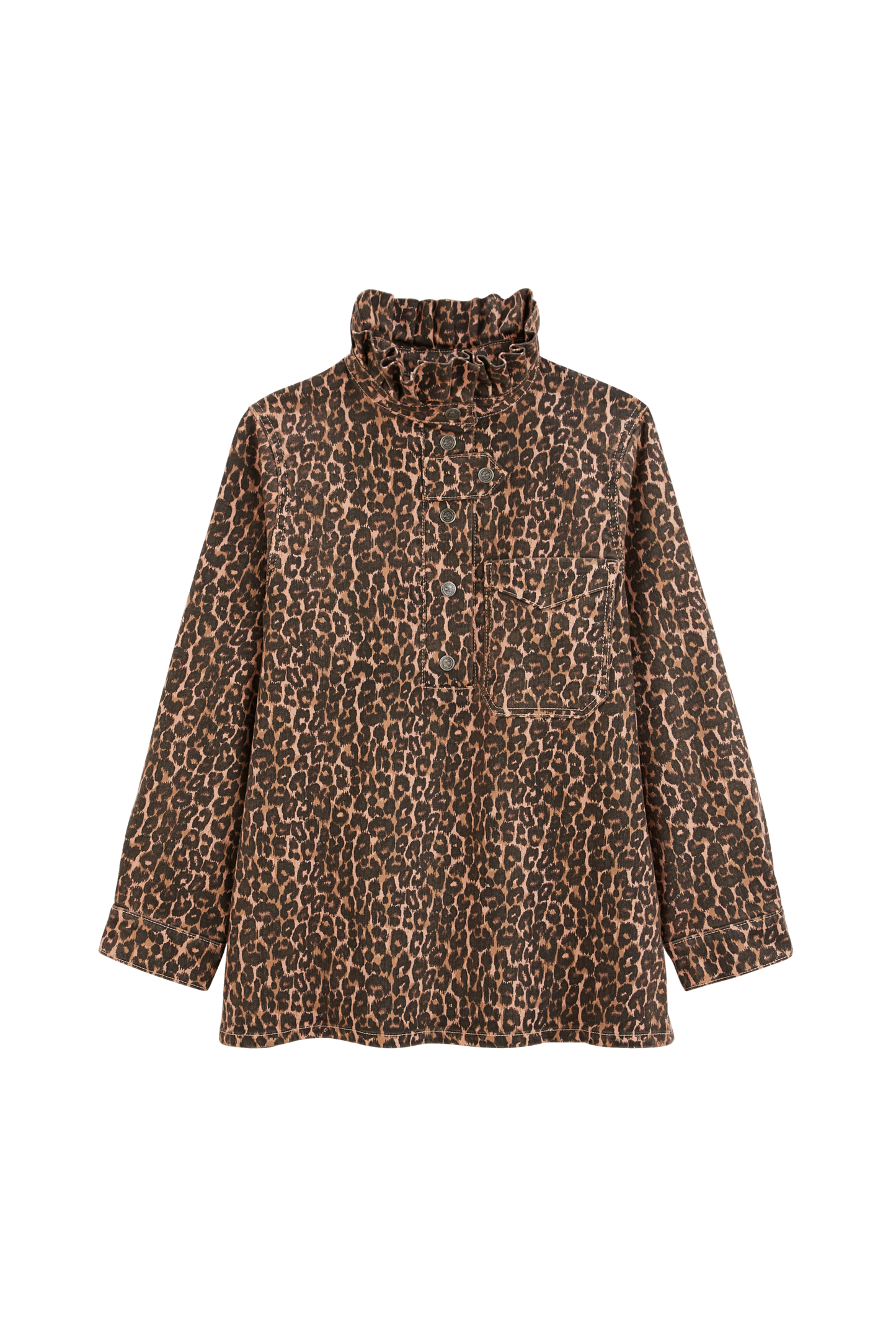 Cyrius leopard coffee jacket