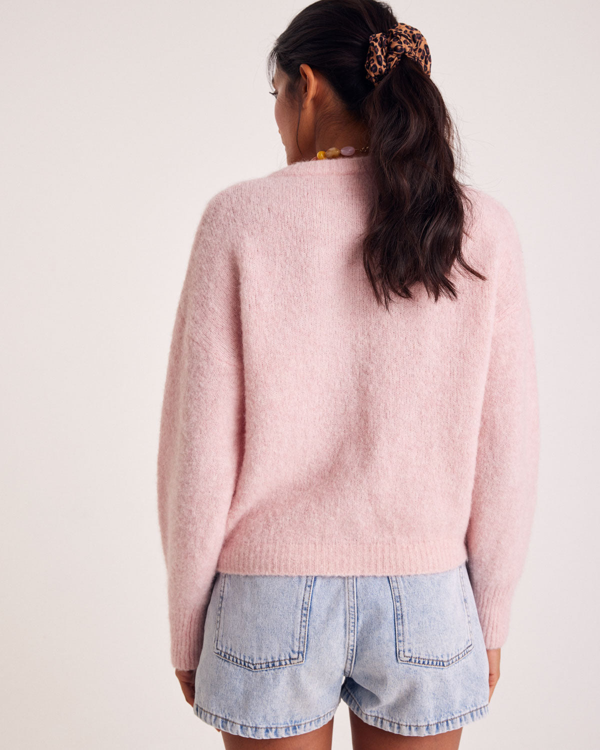 Pastel pink softness cardigan