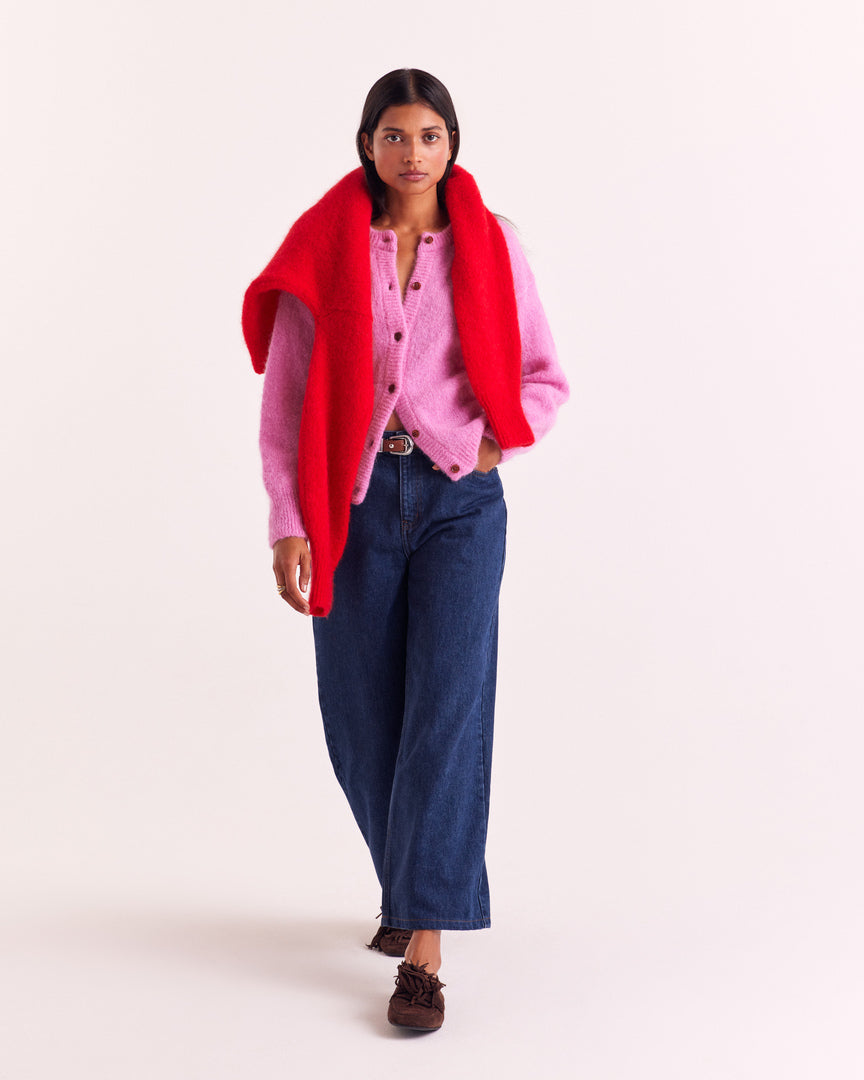 Cardigan Douceur pink