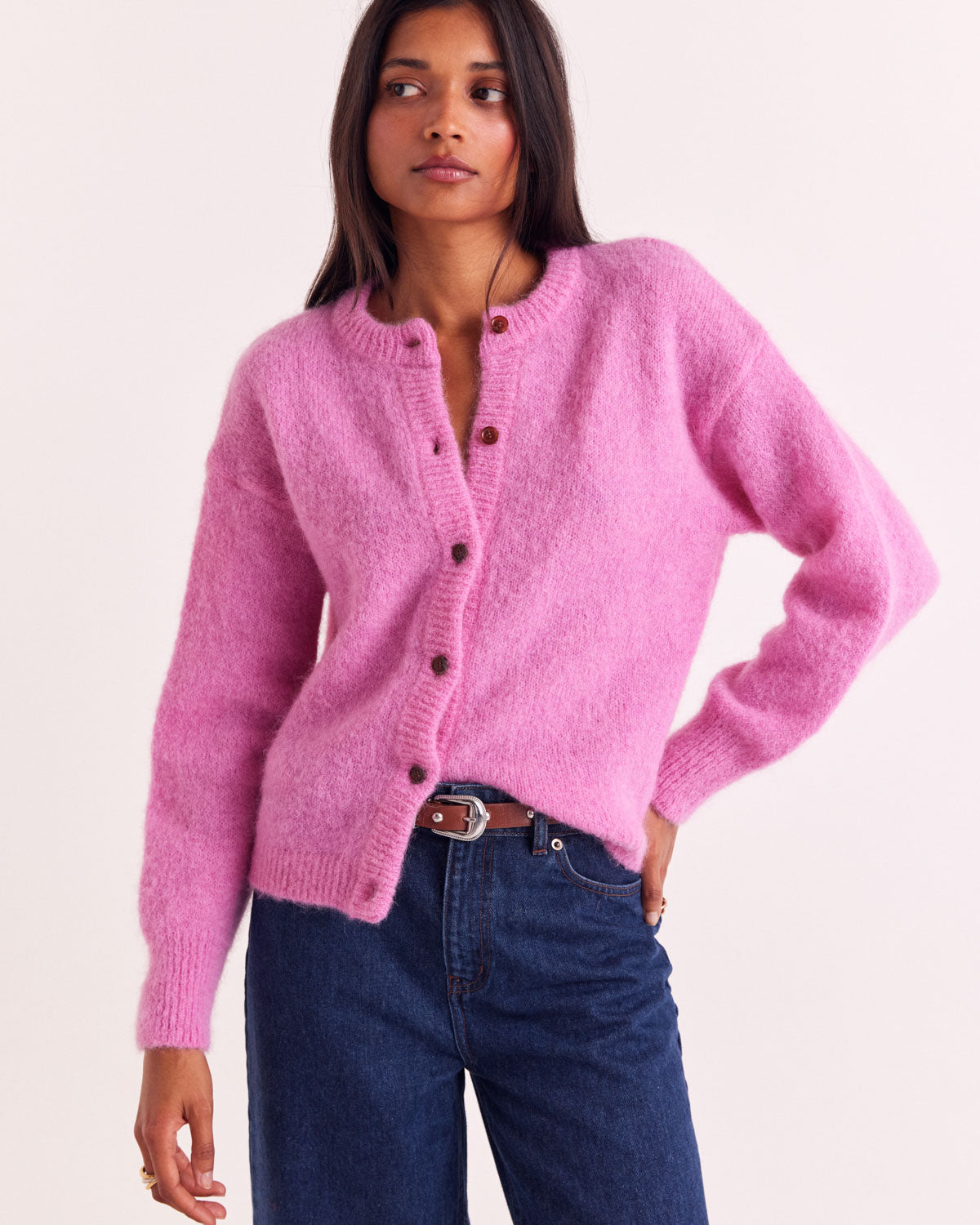 Cardigan Douceur rose bonbon
