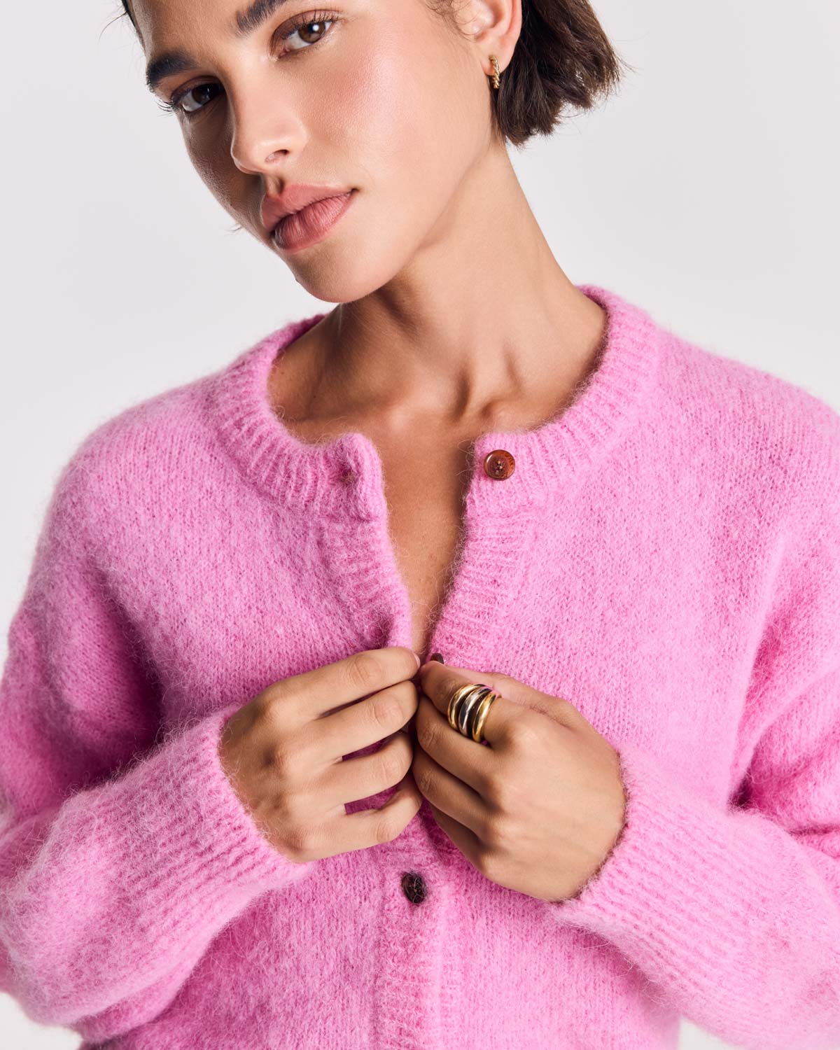 Cardigan Douceur rose