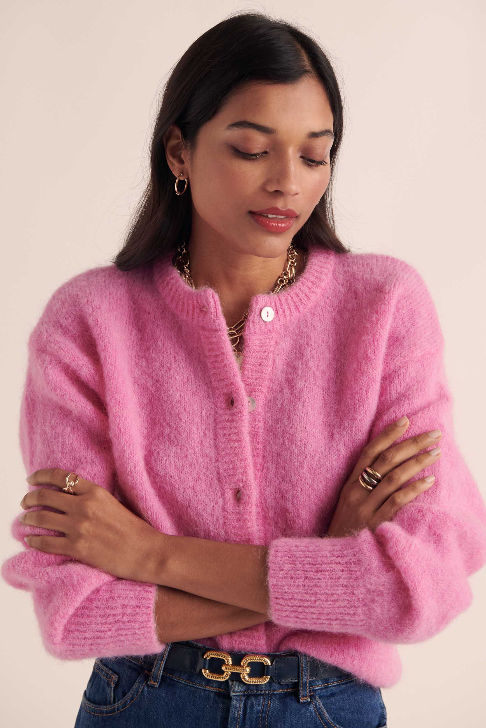Cardigan Douceur pink