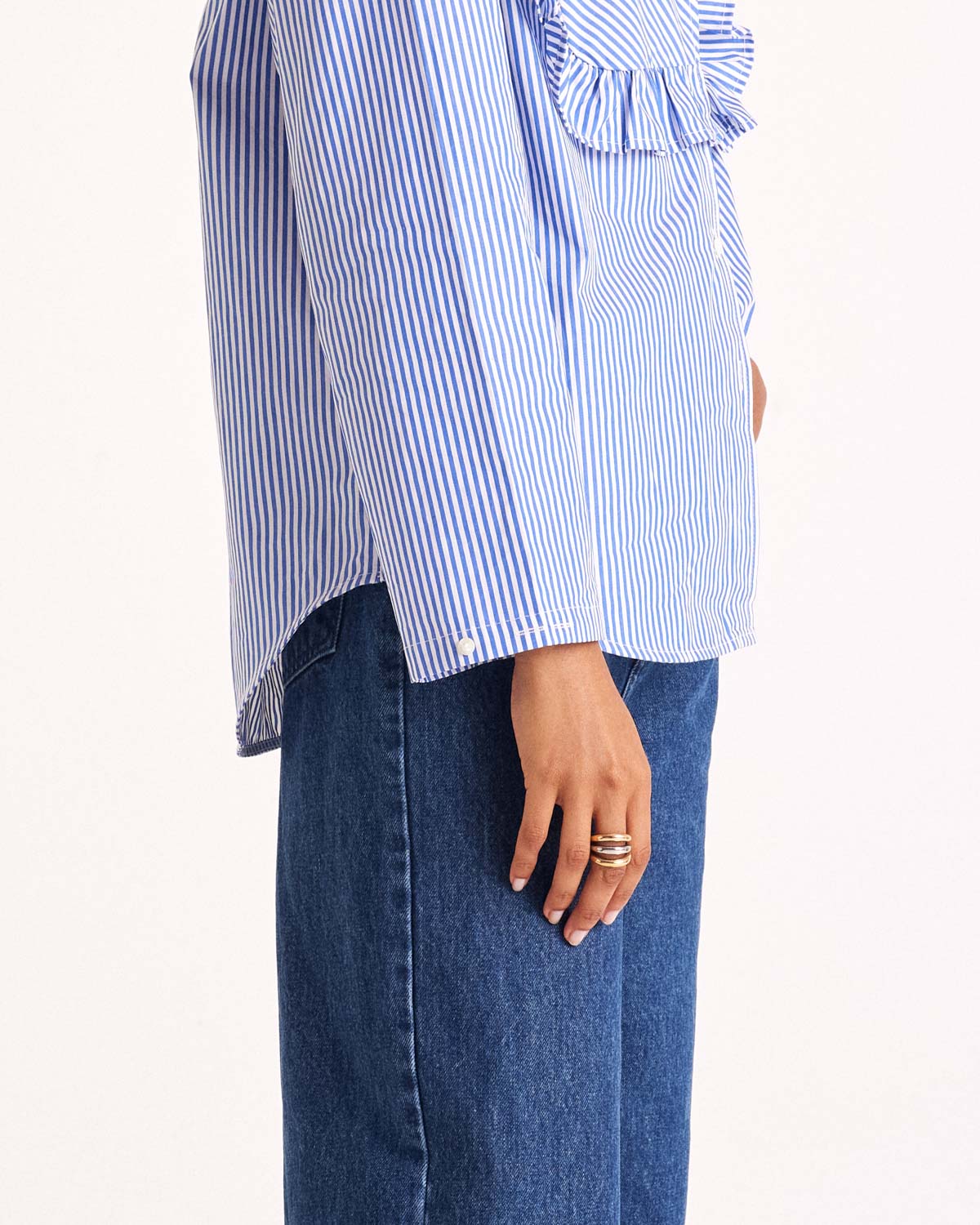 Blouse Cassi stripes blue