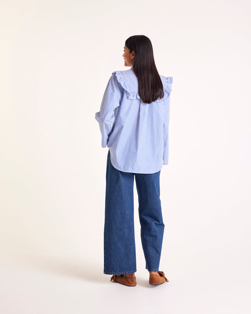 Blouse Cassi rayures bleu