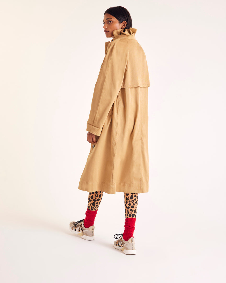Trench Alma beige et léopard
