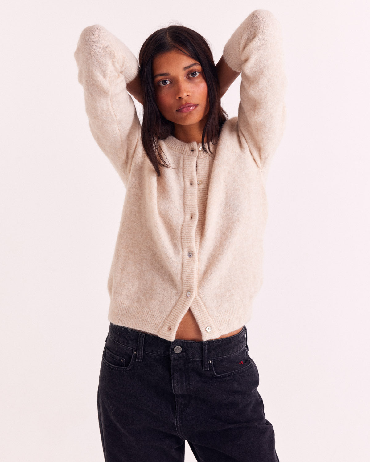 Cardigan Come natural white