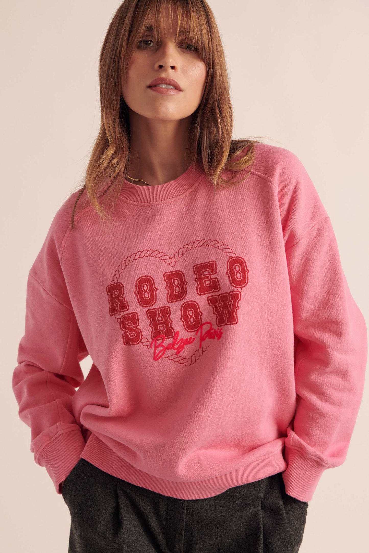 Sweat-shirt Nico Rodeo show rose