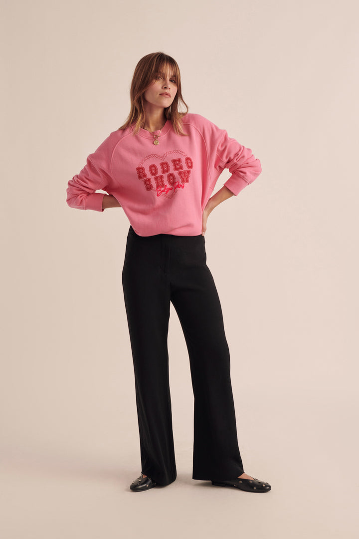 Nico Rodeo show pink sweatshirt