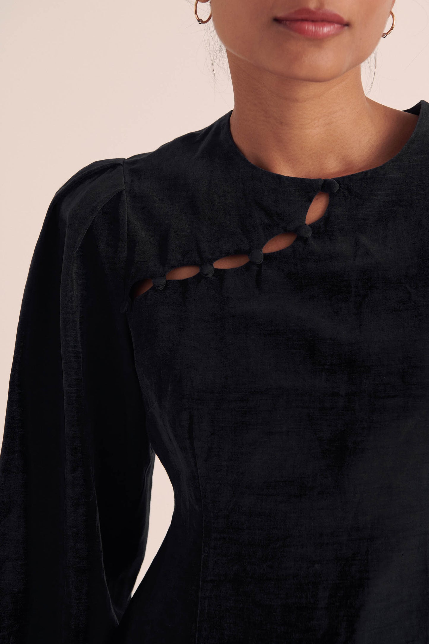 Carlotta black blouse