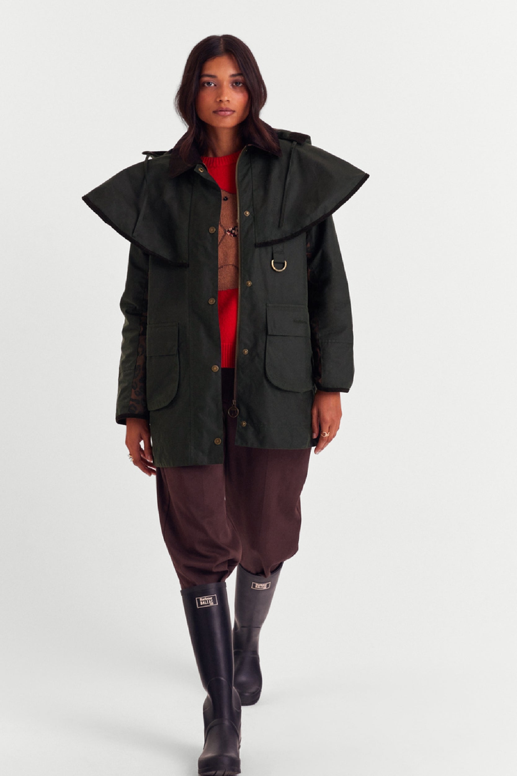 Boots Emilia black Barbour x Balzac Paris