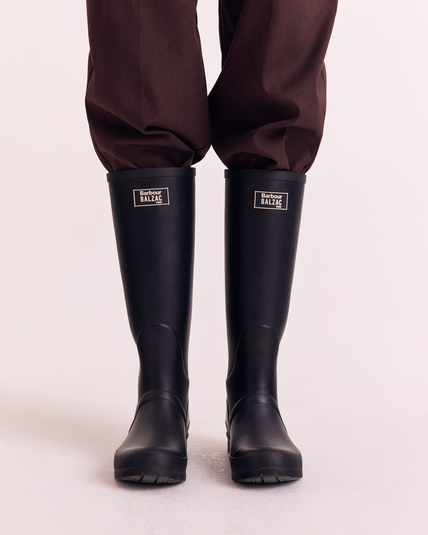 Boots Emilia black Barbour x Balzac Paris