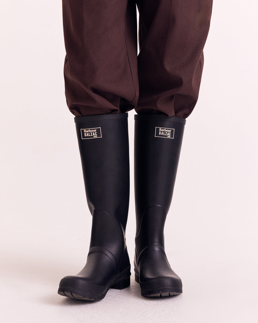 Bottes Emilia noir Barbour x Balzac Paris