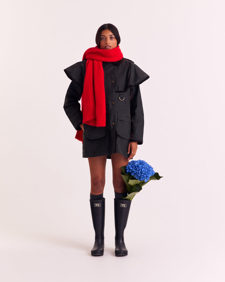 Boots Emilia black Barbour x Balzac Paris