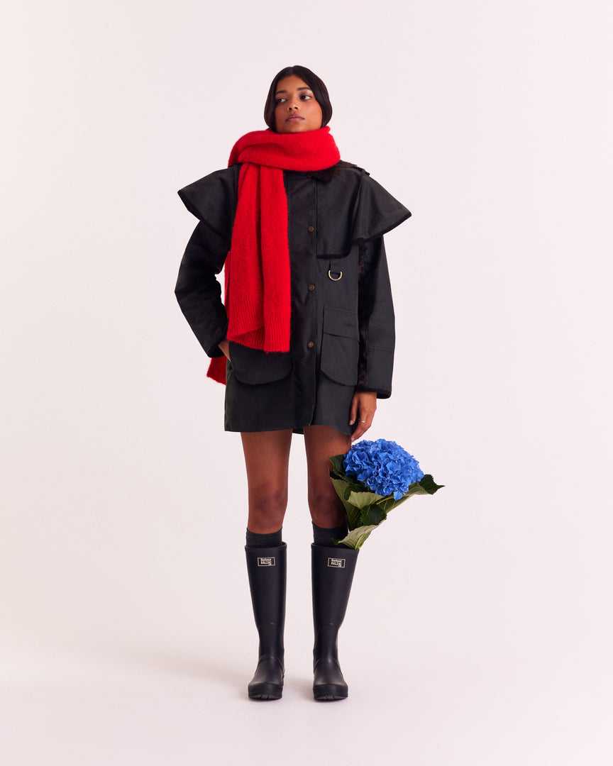 Scarf Julien red bright
