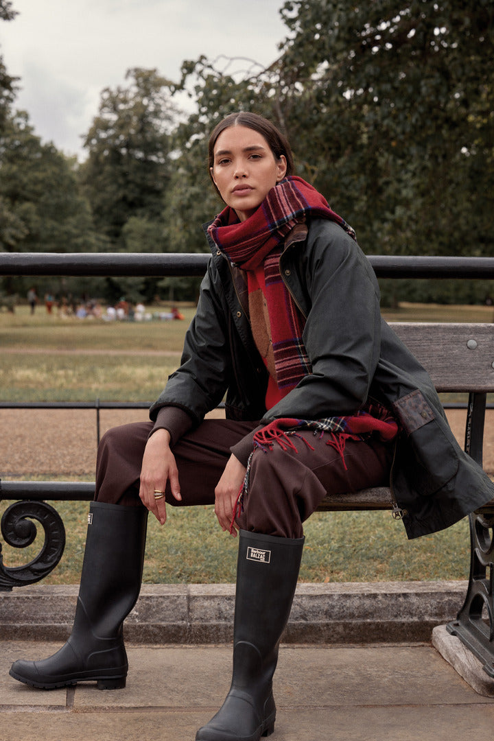 Boots Emilia black Barbour x Balzac Paris