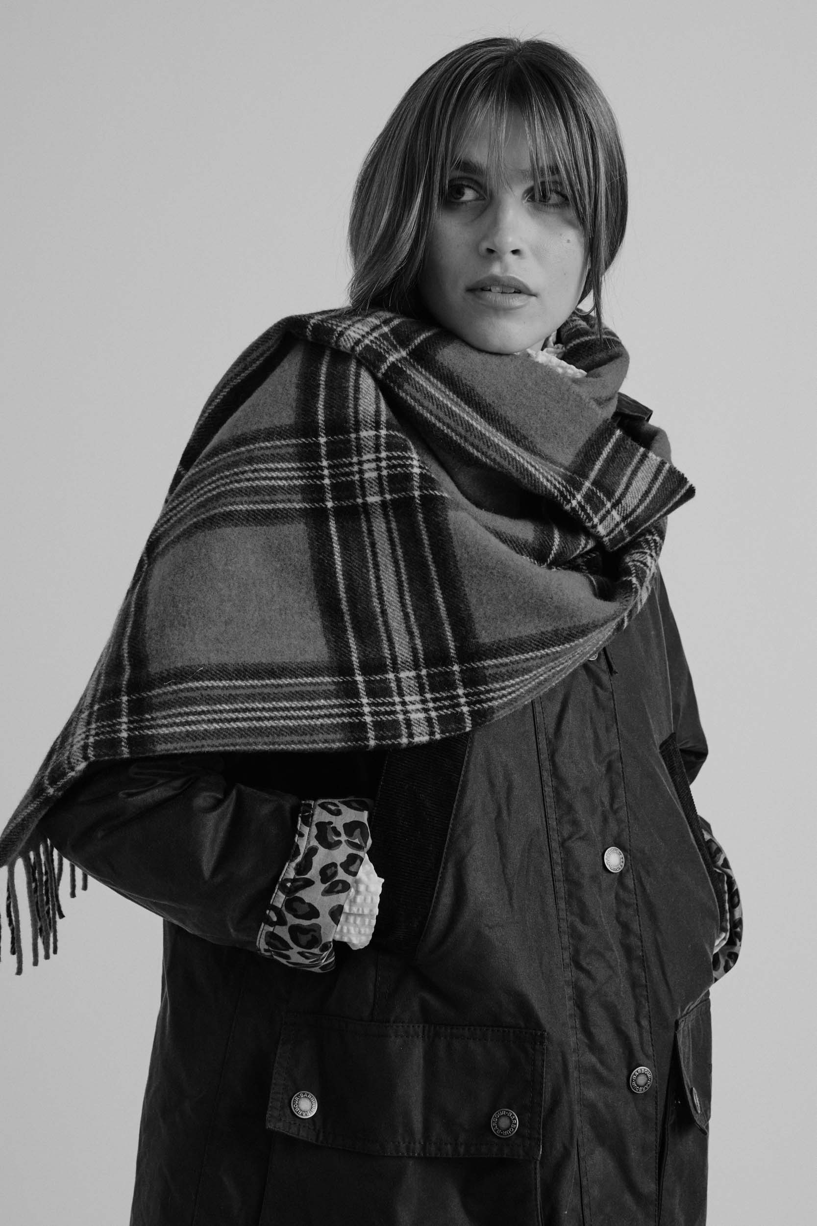 Scarf Public tartan red