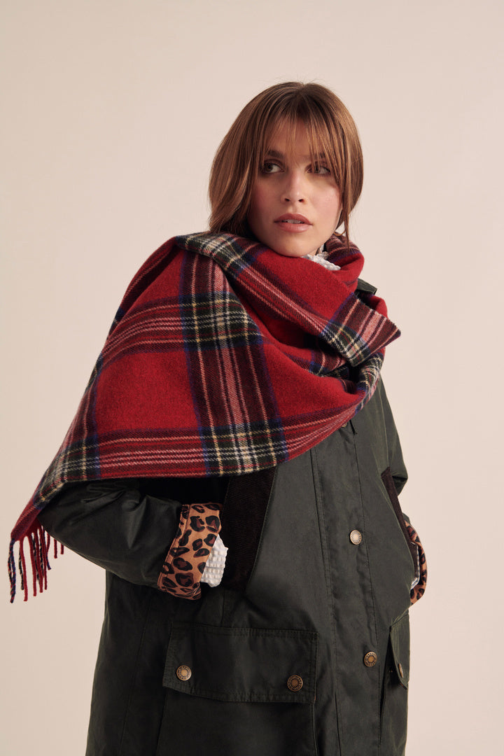 Scarf Public tartan red