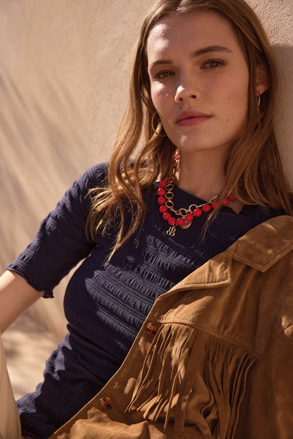 Top Luz navy