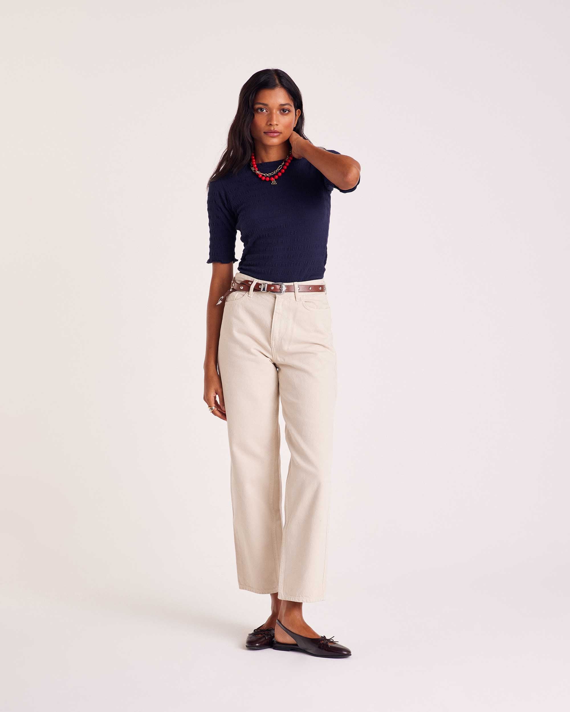 Top Luz navy