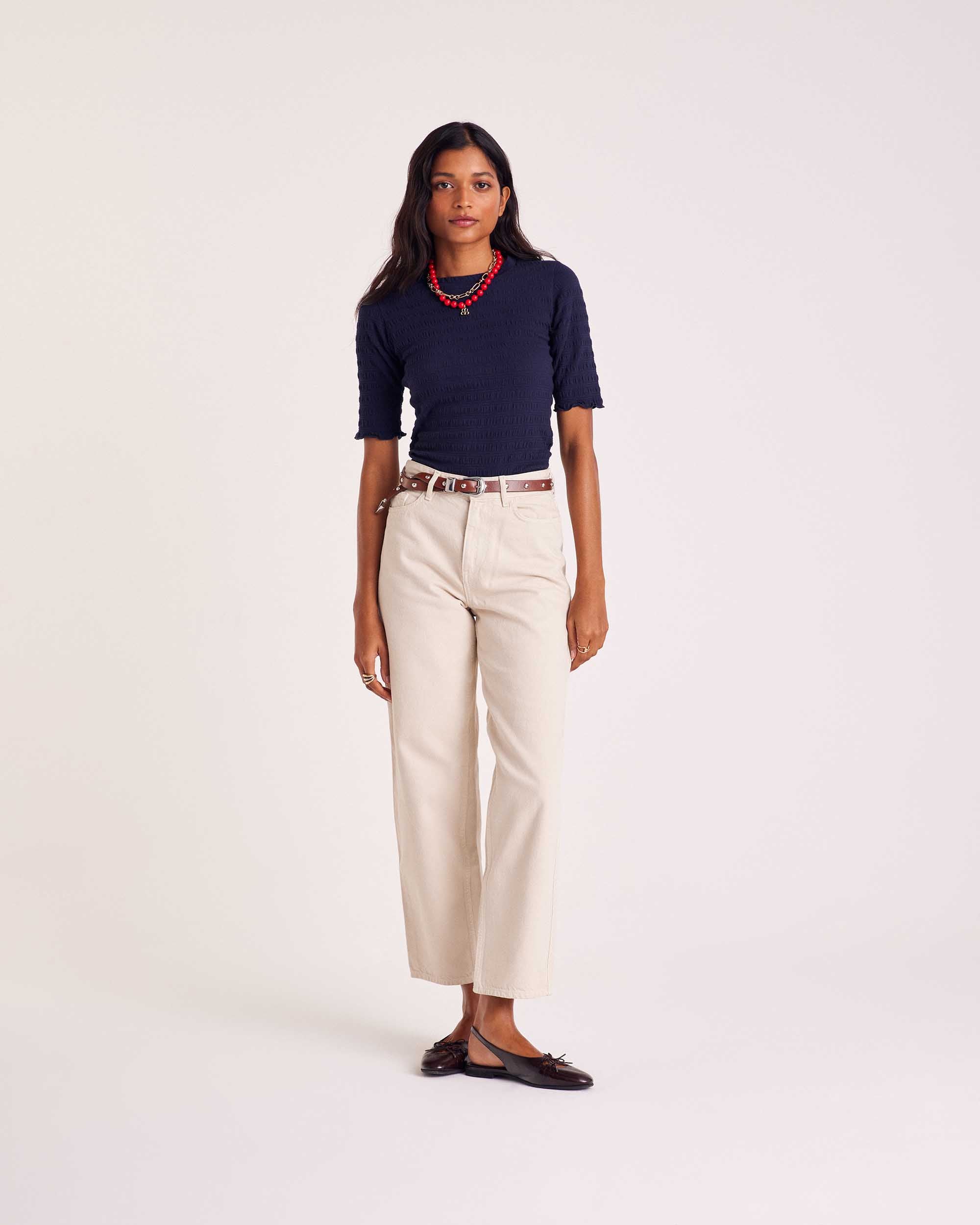 Top Luz navy