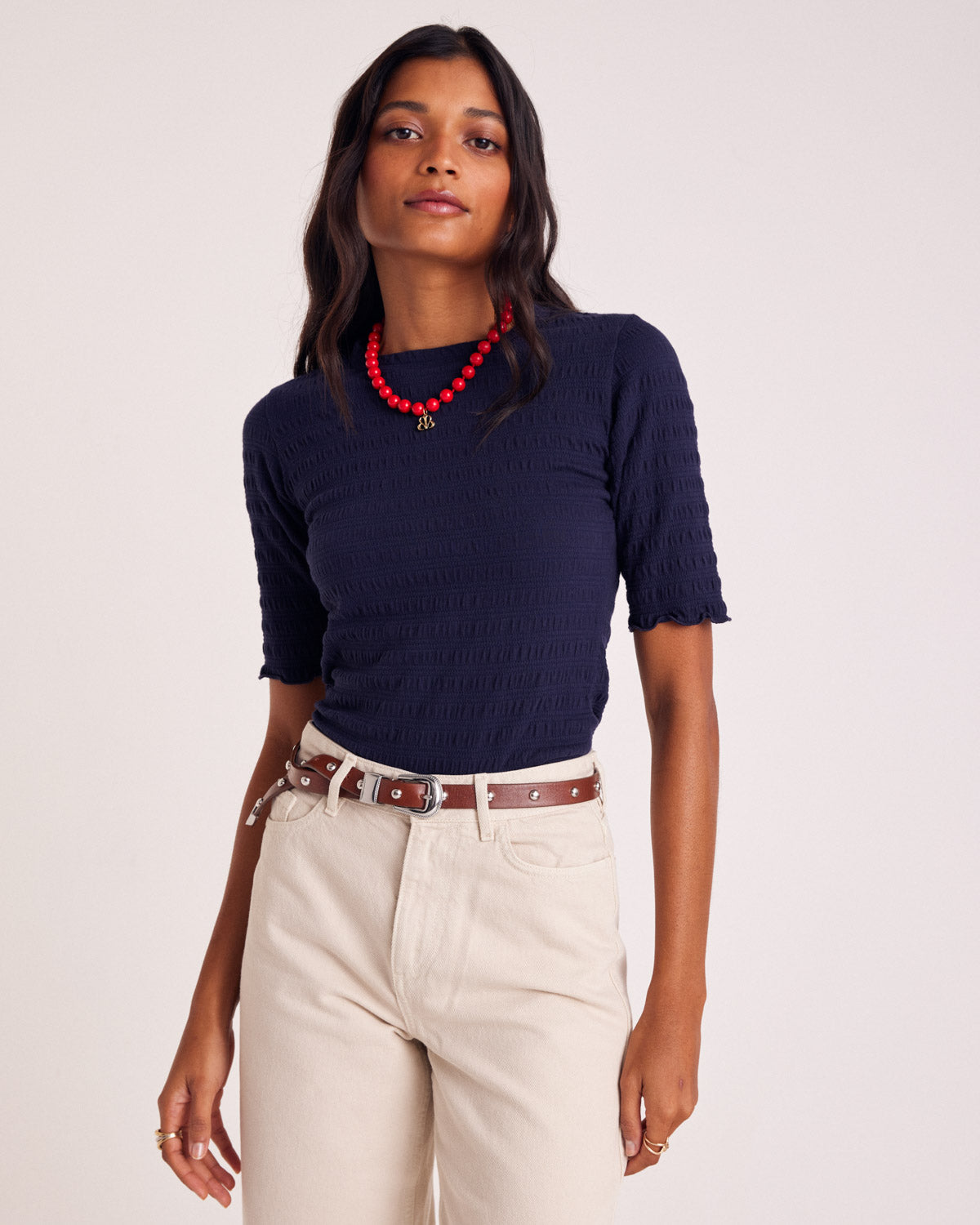 Top Luz navy
