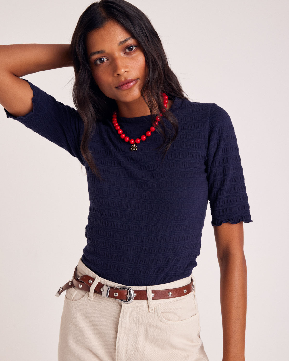 Top Luz navy
