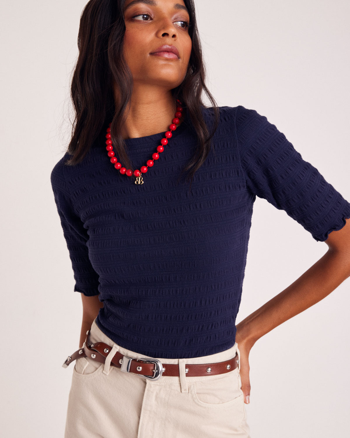 Top Luz navy