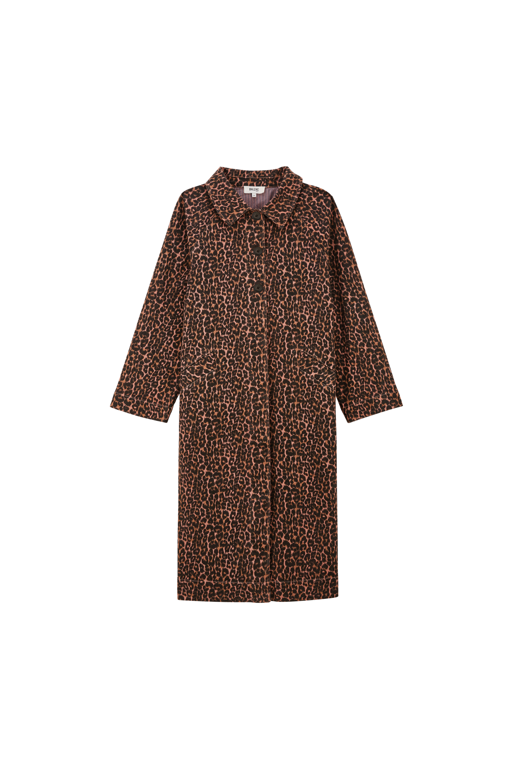 Trench Rosita leopard coffee
