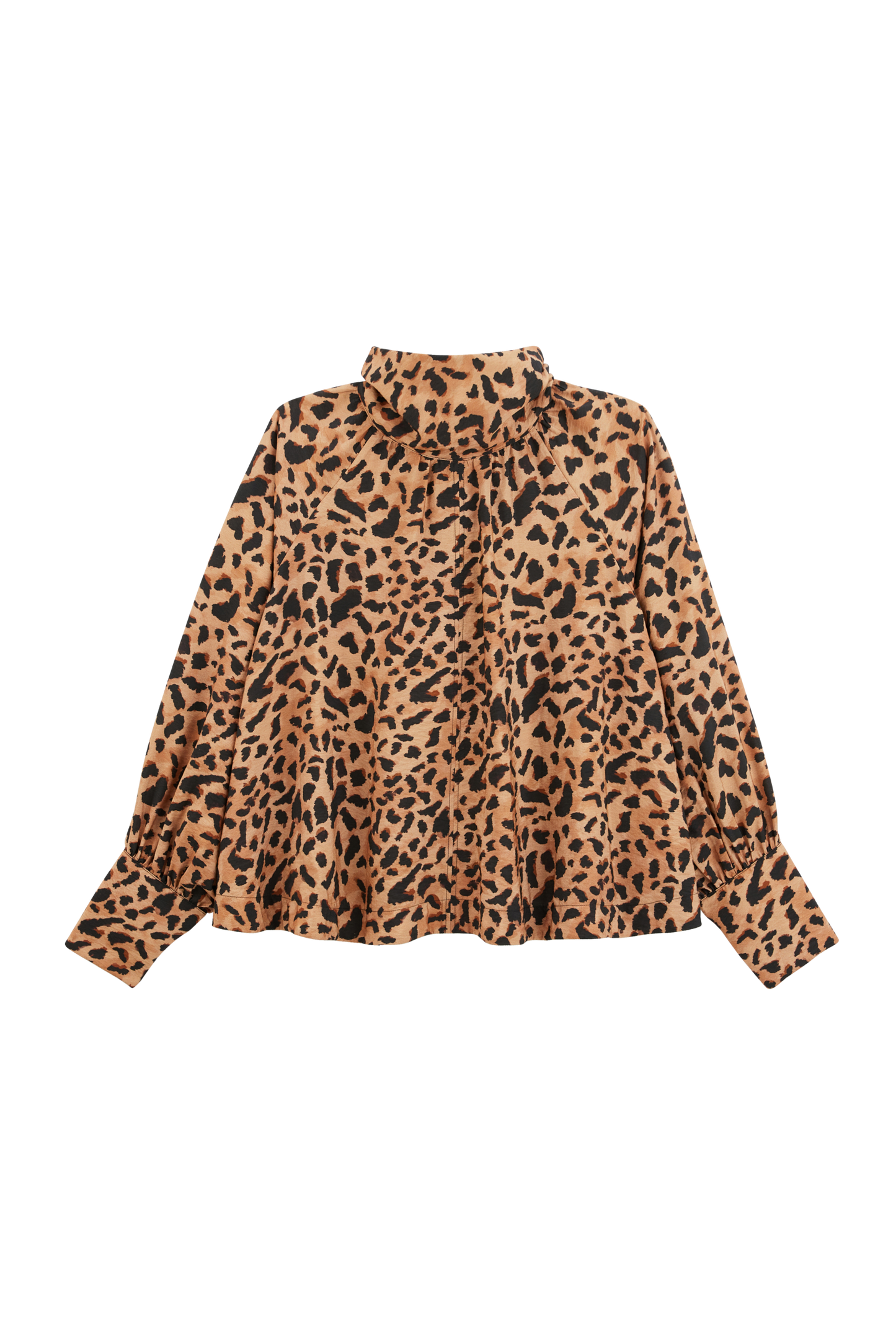 Mona cheetah cappuccino blouse