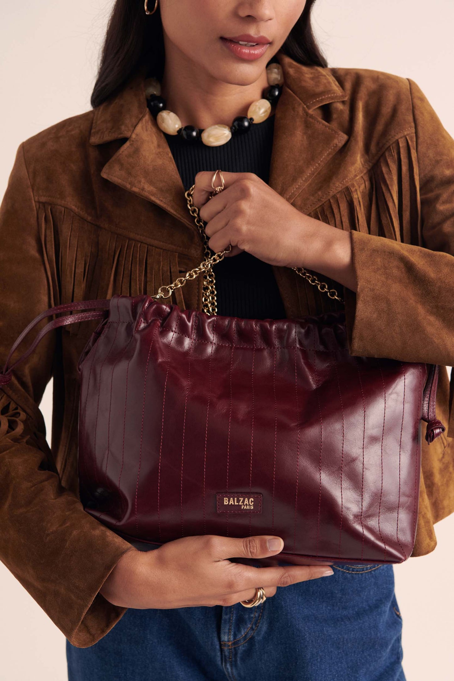 Amaïa burgundy bag