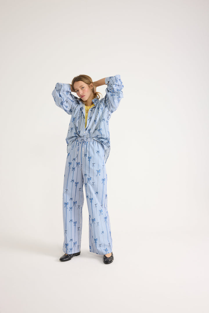 Pants Lisea printed bows blue