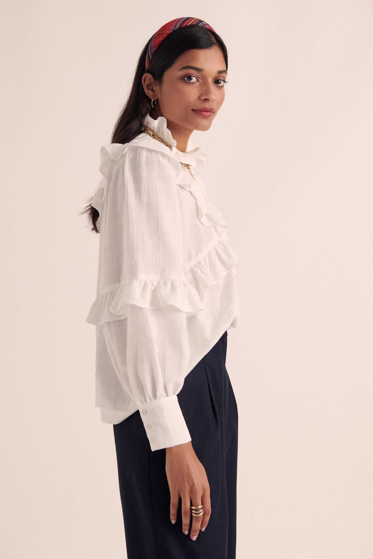 Amelia blouse natural white