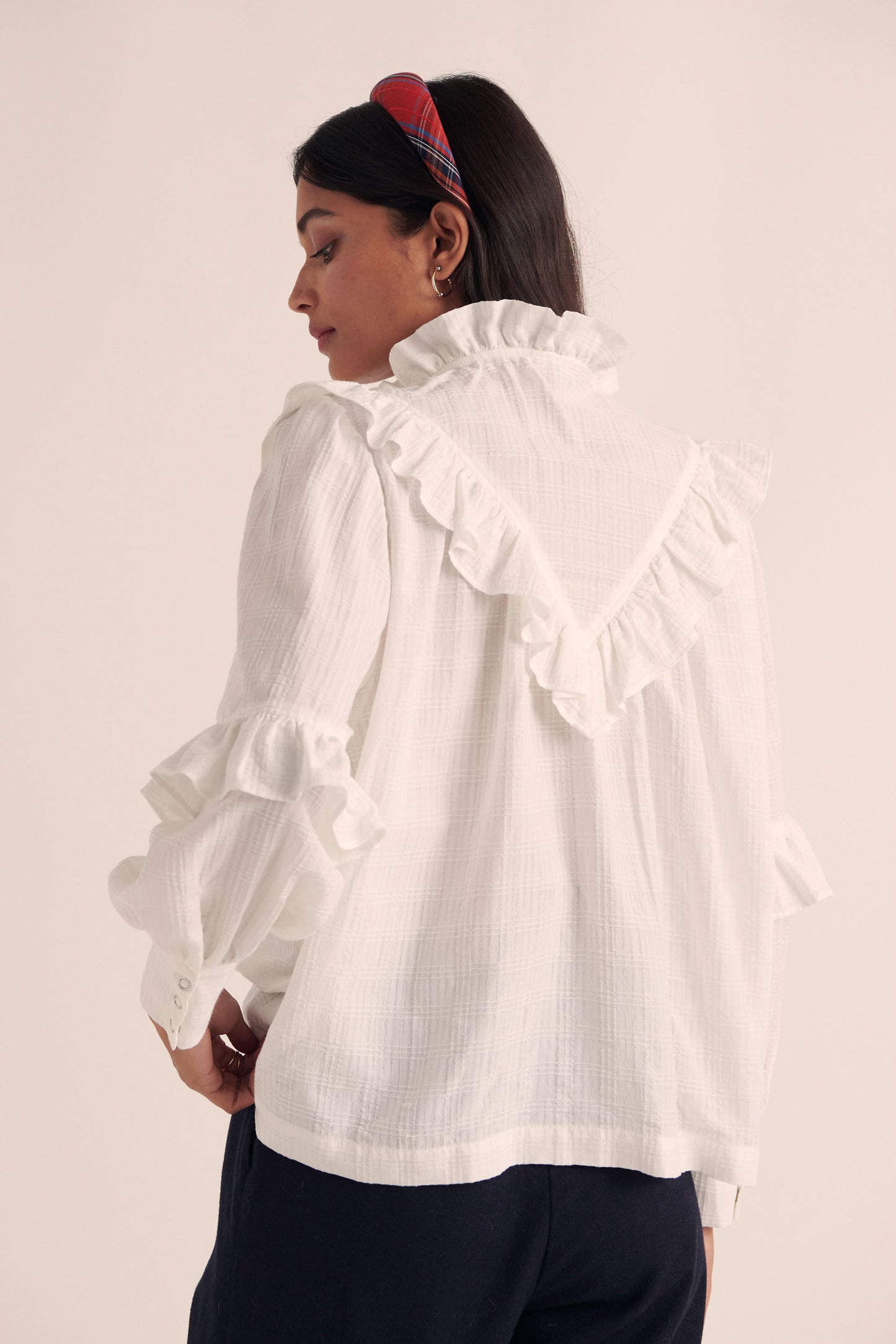 Amelia blouse natural white