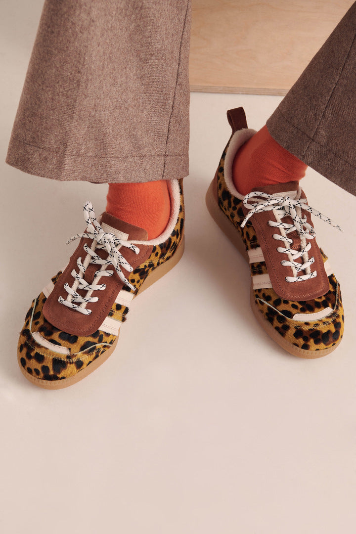 Quinn pony leopard sneakers