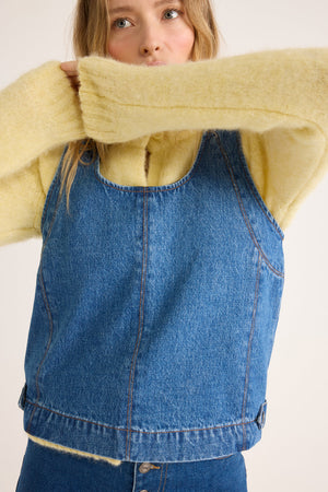 Iza ultramarine blue top