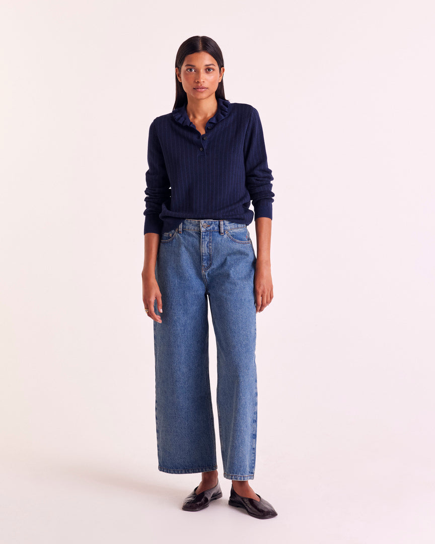 Navy Tadeo Polo Shirt